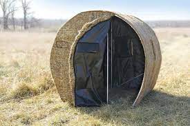 building a diy bale blind can be as