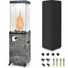 41 000 Btu Propane Patio Heater Rolling