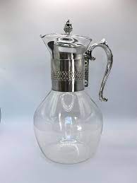 Vintage Silver Plated Glass Pitcher