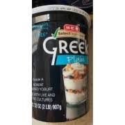 h e b greek yogurt non fat plain