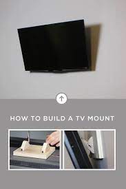 how to build a tv wall mount gray