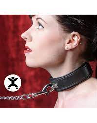 Slim and Sexy Leather Bondage Slave Collar