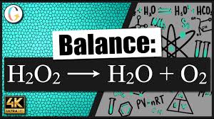how to balance h2o2 h2o o2 you