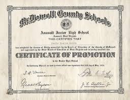 West Virginia Anawalt Junior High School Graduation Certif Flickr
