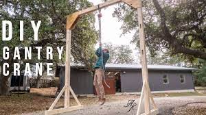 building a 12 tall wooden gantry crane