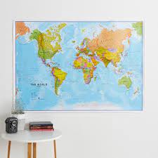 Political Map Of The World Paper