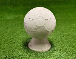Concrete Soccer Ball Statue Detailed