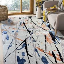 multicolor abstract modern carpets for