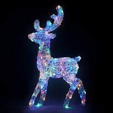 Acrylic Led Reindeer Multicolour