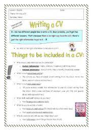 Cv writing esl lesson plan   Buy A Essay For Cheap