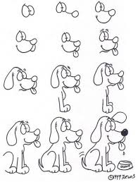 step by step dog drawing tutorials