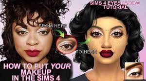 how to put your makeup in the sims 4