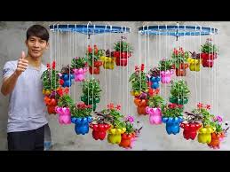 Spiral Hanging Flower Pots For Garden