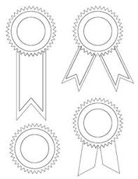 Free Printable Award Ribbons Award Ribbons Coloring Page