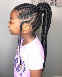 Wear yours styled in an updo like this pretty ponytail for an everyday. 35 Best Ghana Braids Hairstyles For Kids With Tutorial 2020