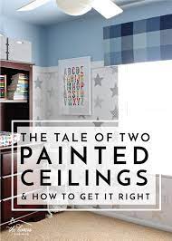 the tale of two painted ceilings and