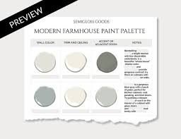 Modern Farmhouse Paint Palette Sherwin