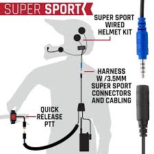 radio helmet kit harness