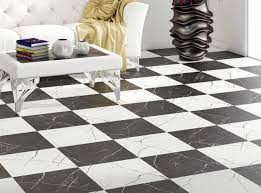 checd marble effect white floor