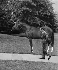 President Nixon With The Great Racehorse Secretariat