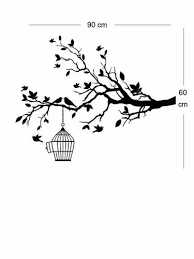 With Birds And Cage Decorative Wall Art