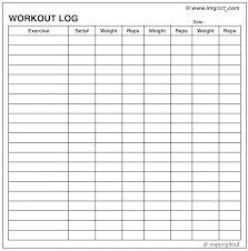 Workout Log Template Gym Tracker Excel Naveshop Co