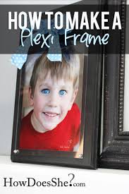 how to make a plexi glass frame