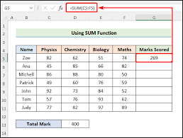 how to calculate percene of marks in