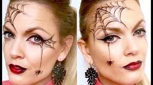 easy spider web halloween makeup