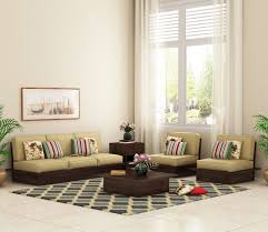 dwayne low floor wooden sofa set