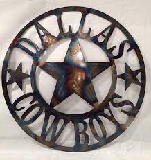 Dallas Cowboys Wall Art Torched Metal