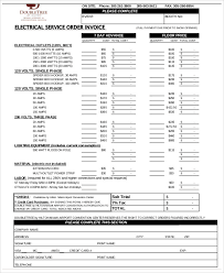 Electrician Invoice Example 4 Business Flyer