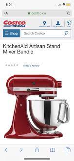costco kitchenaid artisan stand mixer