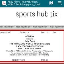 katy perry prismatic world tour ticket