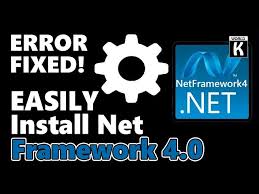 and install net framework v4 0