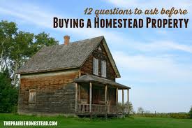 ask before ing homestead property