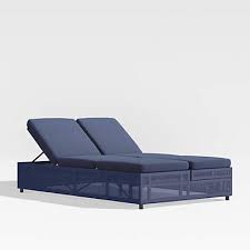 Double Outdoor Patio Chaise Sofa Lounge