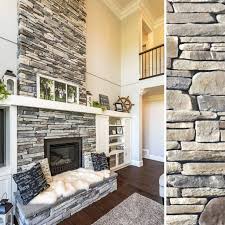 Faux Stone Fireplaces Stone Fireplace Wall