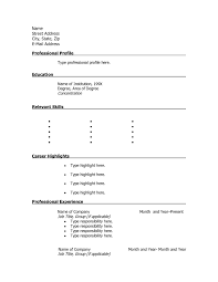 Printable Blank Resume Form Website Templates