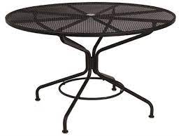 Round Patio Table Metal Outdoor Table