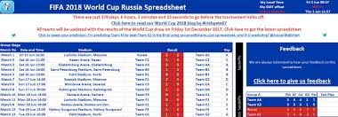 Printable World Cup 2018 Schedule A3 Download Them And Try