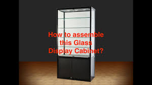 Titanium Alloy Glass Display Cabinet Led Down Strip Lights