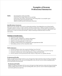 Sample Professional Resume 7 Documents In Pdf Word