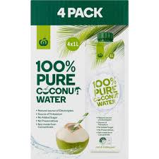 pure coconut water 1l x4 pack halal