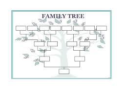 Blank Family Tree Template Word Document For In Free Skincense Co
