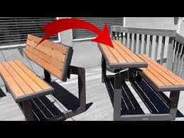 Awesome Convertible Picnic Table