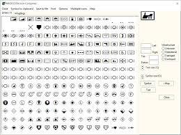 Most map symbols are conventional signs as they are understood by everyone around the world; Icons Composer