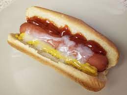 Cum on hot dog