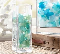 Sea Glass Crafts Glass Vase