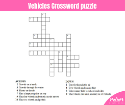 friday puzzle vehicles crossword